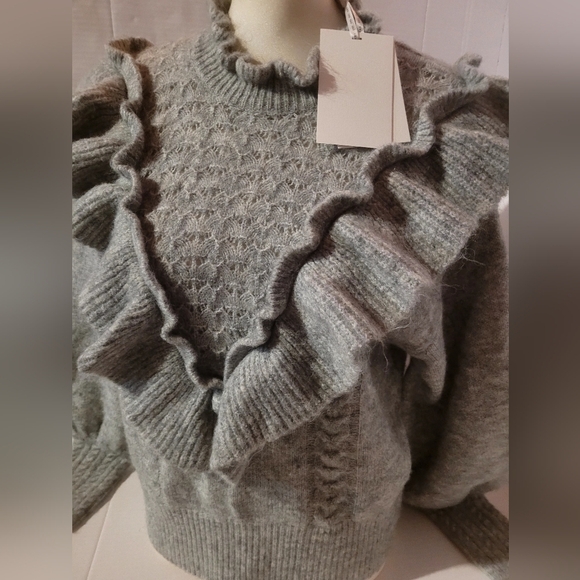 NEW Yasbistra Gray Melange Very Soft Sweater Size Large - Picture 5 of 10